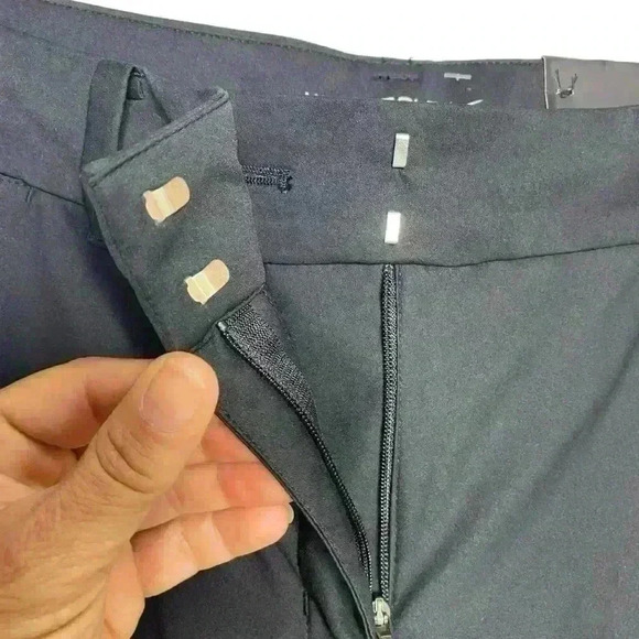 Nike black tour Performance dri-fit straight front Crop Golf Pants Size 12 - Picture 5 of 10